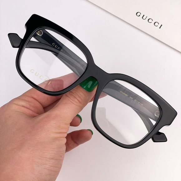 Gucci GG0958O 004 Eyeglasses Black Rectangle Unisex - Picture 1 of 10